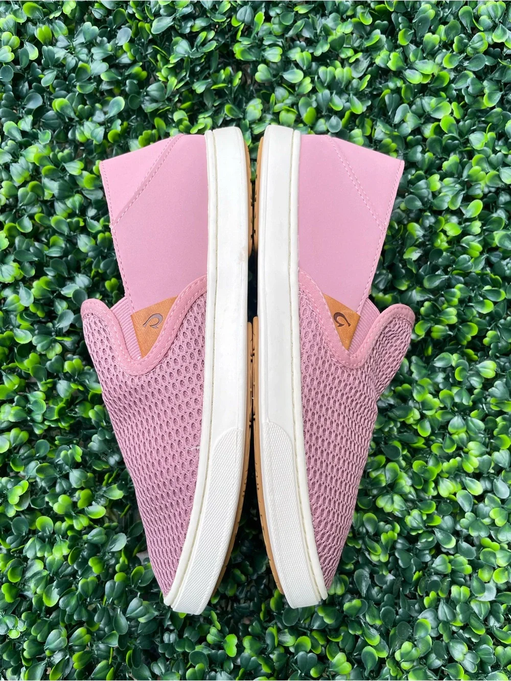 Olukai Womens Shoes Size 7.5 Pehuea Pink Slip On Low Top Comfort Casual